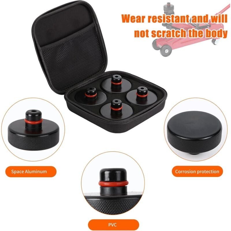 Wagenheberauflage für Tesla Model 3/Y/S/X, Tesla Gummi-Wagenheberauflage für Wagenheber, Wagenheber-Adapterwerkzeug, für...