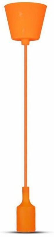 V-TAC E27 Pendelleuchtenfassung (max. 60 W) aus orangefarbenem Silikon