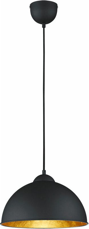 Decken Hänge Leuchte dimmbar Wohn Zimmer Fernbedienung Pendel Lampe schwarz gold im Set inkl. rgb led Leuchtmittel