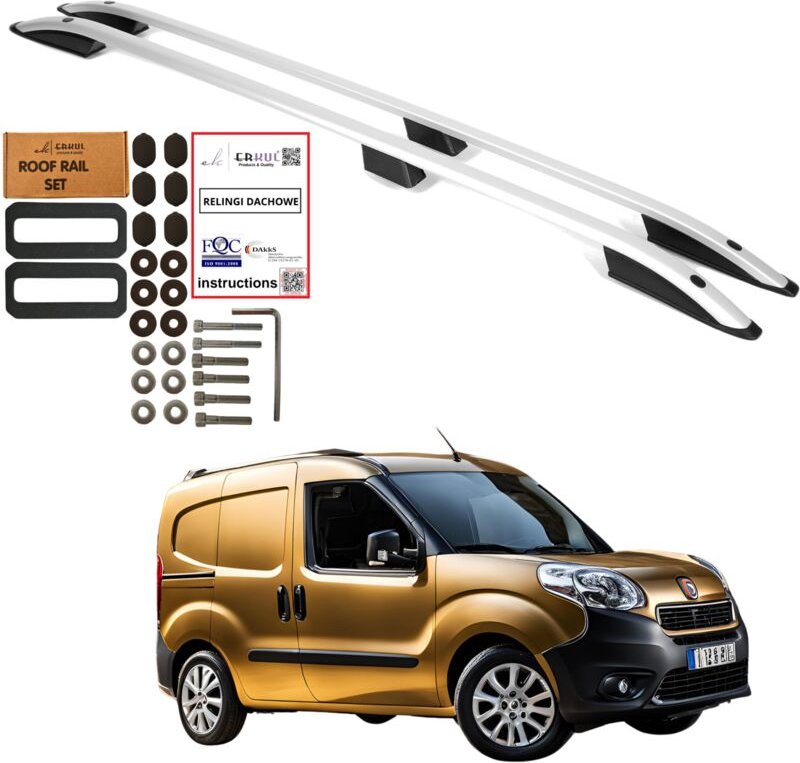 Dachreling für Fiat Doblo Short (2010–2022), aus robustem Aluminium