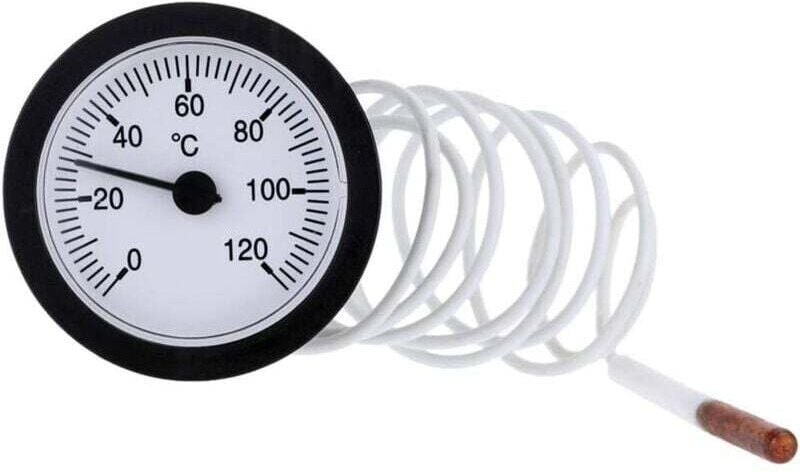 Ymyny - Ulisem 6 cm Outdoor Barbecue Grill Smoker Thermometer Edelstahl, Barbecue Smoker Temperaturanzeige, Grill Ersatz...