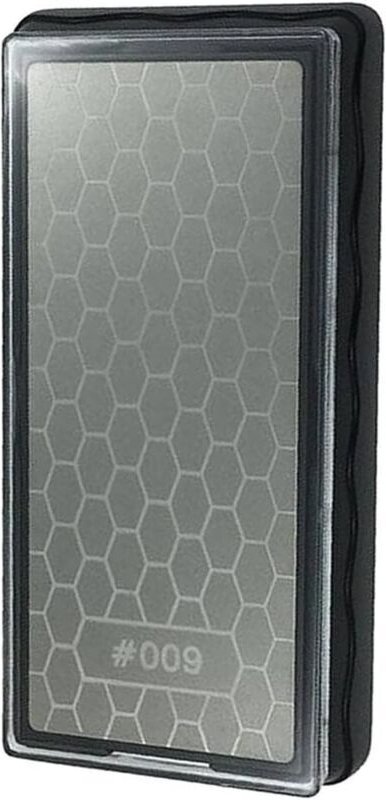 CPSARKV Doppelseitiger Diamant-Schärfstein, wabenförmige Oberflächenplatte mit rutschfester Unterseite für Scherenmesser