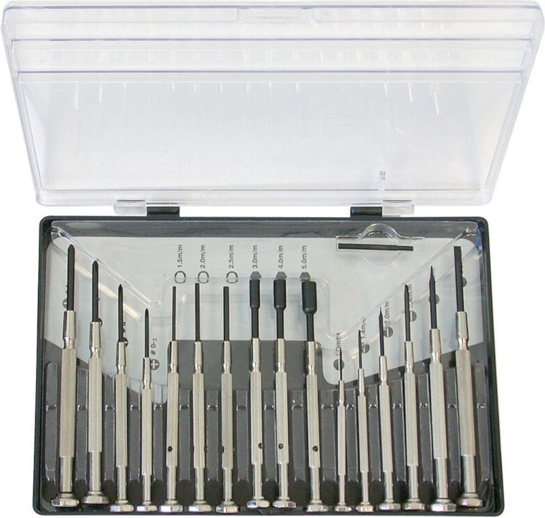 Hesse Uhrmacherschraubendreher Set 16-tlg.