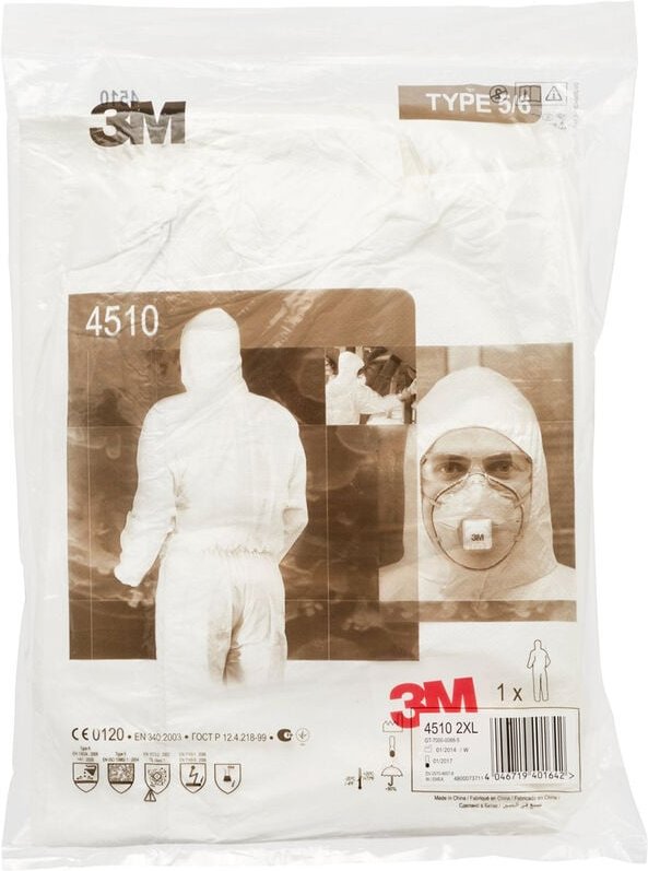4515B2XL Schutzanzug 4515 Kleider-Größe: xxl Blau - 3M