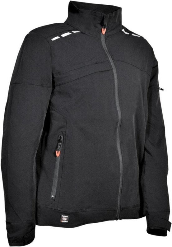 Cofra Arbeitsjacke 250 g/m², Shellwear, mit Reflexstreifen schwarz 44