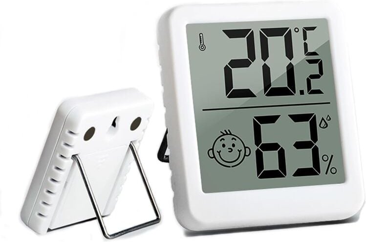 Innenthermometer-Hygrometer, Mini-Hochpräzisions-Digitalthermometer-Hygrometer, Temperaturmonitor und Feuchtigkeitsmesse...