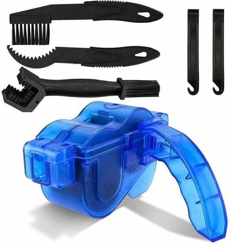 Ontway - Fahrradketten-Reinigungswerkzeug, Reinigungsbürsten für Fahrräder und Motorräder, Fahrradkettenreiniger, Fahrra...