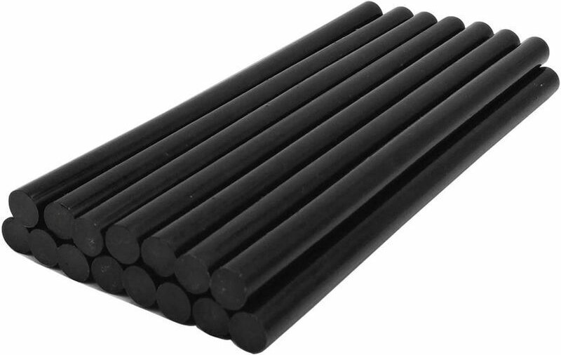 Schwarze Heißklebesticks – Heißklebepistole, 15 Stück, 11 mm x 20 cm, ideal für Bastelarbeiten und DIY-Projekte
