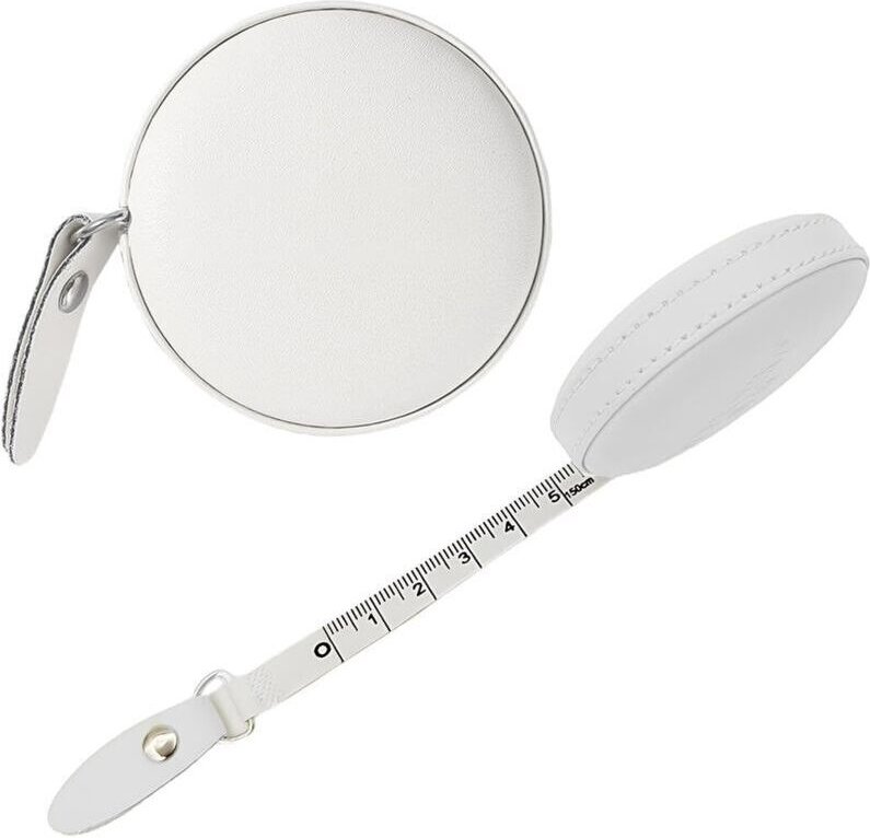 15 Meter langes, doppelseitiges Maßband zum Nähen, Schneidern und zur Messung des Taillenumfangs, weiß