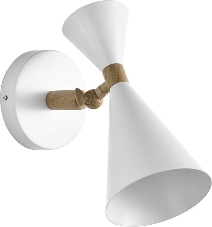 Luna Weiße Wandleuchte 1xE27