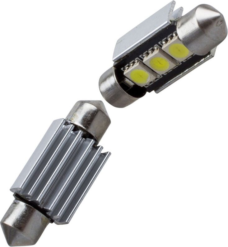 Tlily - x 36 mm 3 smd 5050 led Fehlerfreie Festoon-Kuppelleuchte mit Kühlkörper