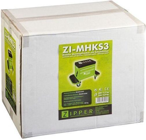 Mobiler Montagehocker ZI-MHKS3 665 x 420 x 404 mm 150 kg Messerwalze - Zipper