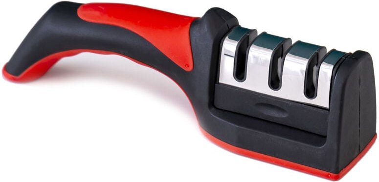 Die erste Wahl zum Schärfen von Küchenmessern. Moderne, manuelle Funktionsweise mit 3 Stufen für professionelle Ergebnis...