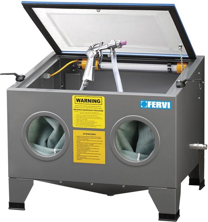 Sandstrahlkabine Sandstrahler Sandstrahlgerät Sandstrahlanlage Fervi 0580