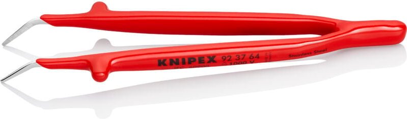Knipex - 92 37 64 VDE-Pinzette Spitz, gebogen 45°, fein 150 mm