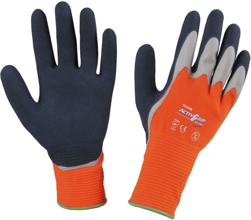 Handschuh Activ Kat. ii, orange/blau, 10 12 Stk - Towa