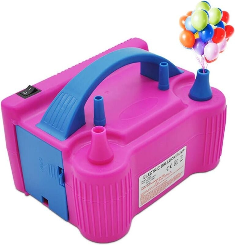 Elektrische Ballonpumpe, elektrischer Ballonaufblaser mit Doppeldüse, tragbare Ballonpumpe, Ballondekoration für Weihnac...