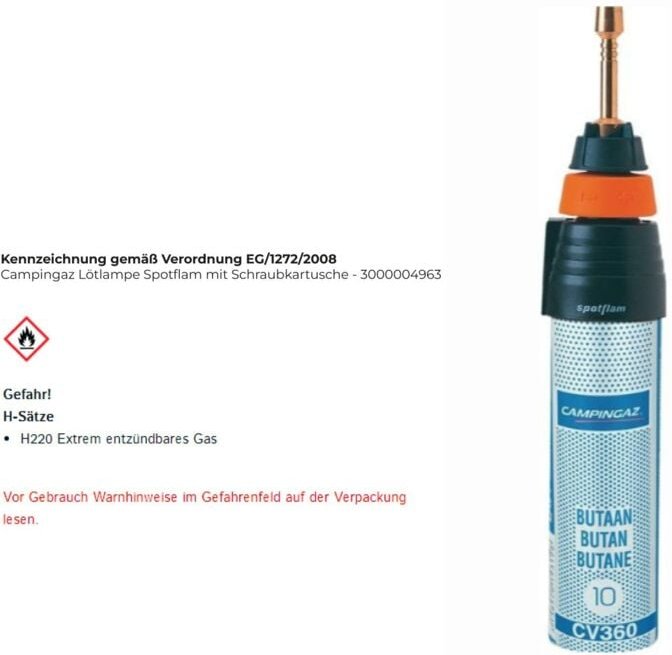 Campingaz Lötlampe Spotflam® mit Schraubkartusche ( 4000872040 )