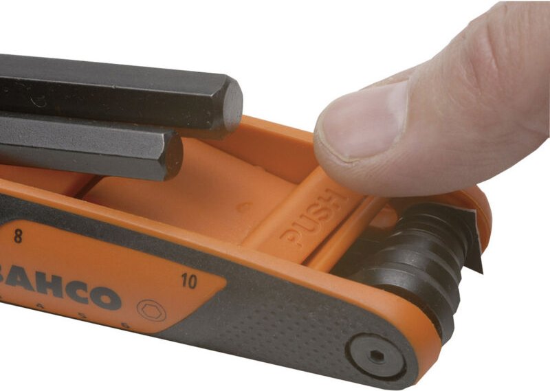 Sechskant-Schraubendreher-Satz, metrisch, brüniert mit weichem Griff 2.5 mm-10 mm - 7-tlg. - Bahco