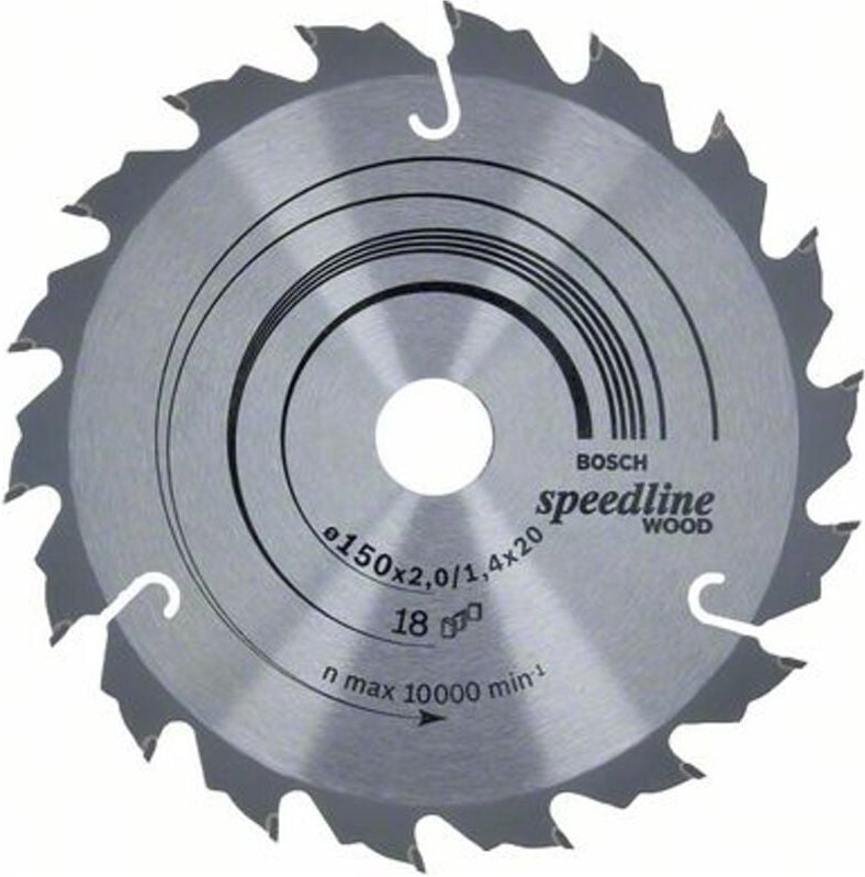 Kreissägeblatt Speedline Wood, 150 x 20 x 2 mm, 18 - Bosch