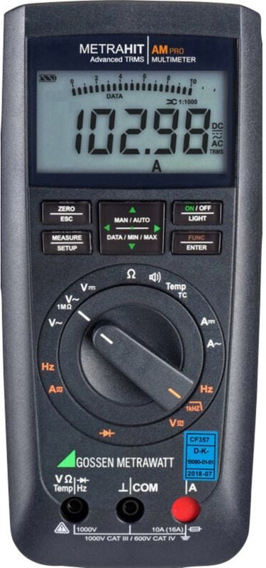 Metrahit am pro Hand-Multimeter kalibriert (DAkkS-akkreditiertes Labor) digital ca - Gossen Metrawatt