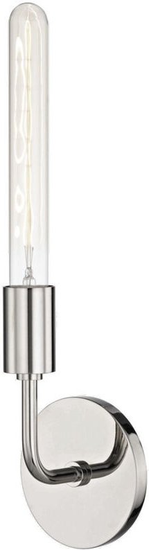 Ava 1 Leichte Wandleuchte Nickel poliert