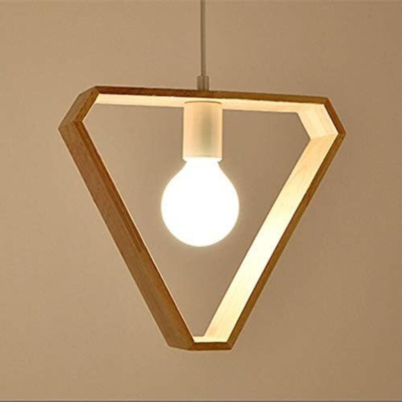 E27 Créatif Suspensions Luminaires Industrielle Bois Plafonnier Moderne Luminaire Lumiere Contemporain Suspensions Plafo...