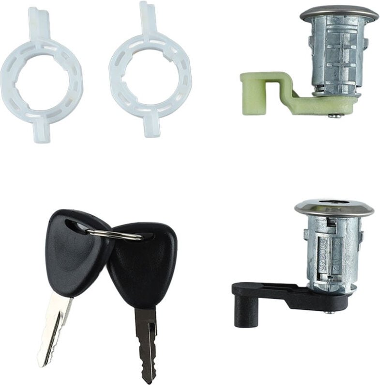 Eosnow - Autotürschließzylinder mit 2 Schlüsseln, reibungslose Steuerung, 7701468981, Ersatz für megane clio thalia