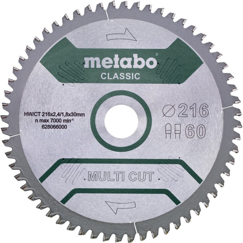 Metabo - multi cut classic 628286000 Kreissägeblatt 305 x 30 x 2.2 mm Zähneanzahl: 80 1 St.