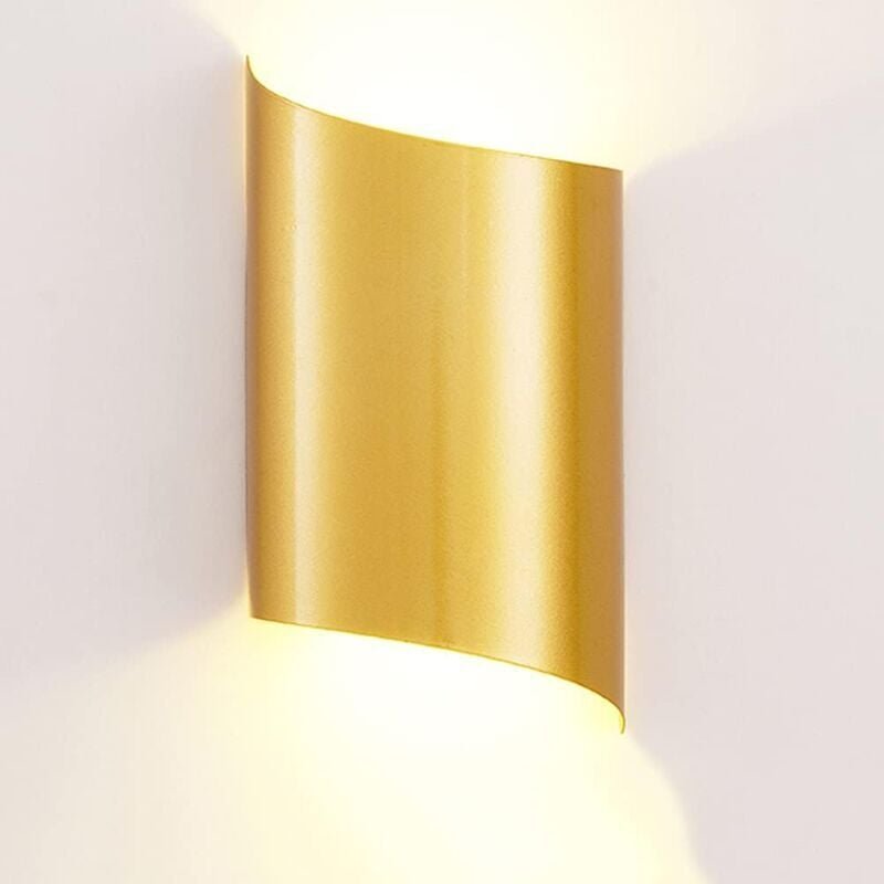 Spiralförmige LED-Wandleuchte, moderne, kreative Nachttischlampe, Zweiwegelampe, warme Farbe 3000 k, 10 w mumu