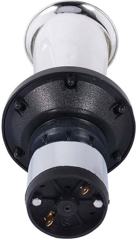 12 v altmodische Hupe, 110 dB, 12 v Autohupe, laute Hupe, Alarmhupe, klassischer Retro-Antik-Typ (Silber)