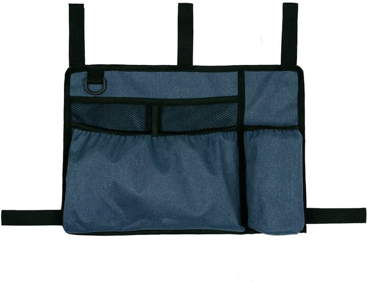 Rollstuhl-Walker-Tasche, Armlehne – freihändige Aufbewahrungstasche mit Getränkehalter – wasserabweisend für Rollator – ...