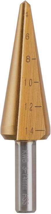 Fervi - Konisches Lochaufweitwerkzeug 3-14 mm mit zylindrischem Schaft a014/03-14