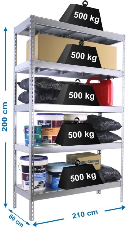 Simonrack Simonforte Regal aus robustem verzinktem Stahl