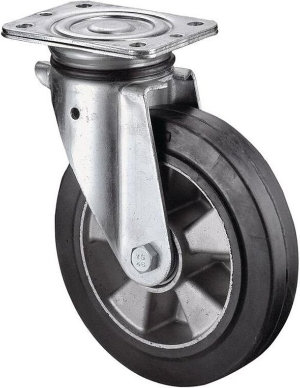 Schwerlastlenkrolle 125 mm 200 kg - LB500.B80.125 - Bs Rollen