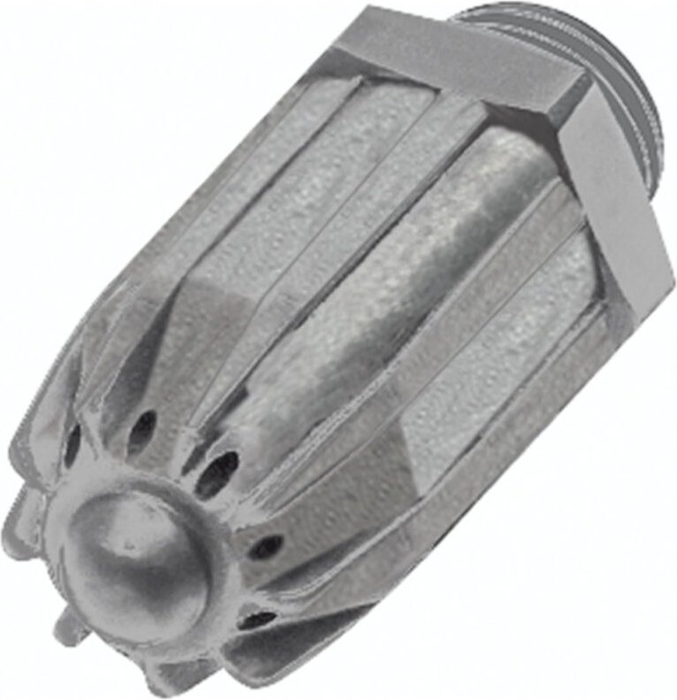 Riegler Lärmarme Runddüse, G 1/4 AG, Zink-Druckguss, Düsen-Außen-ø 17 mm