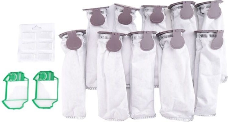 Für Kobold VK7 FP7 -Staubsauger, 10 Staubbeutel, 2 Vorfilter, 1 Dufttabletten/-StäBchen.