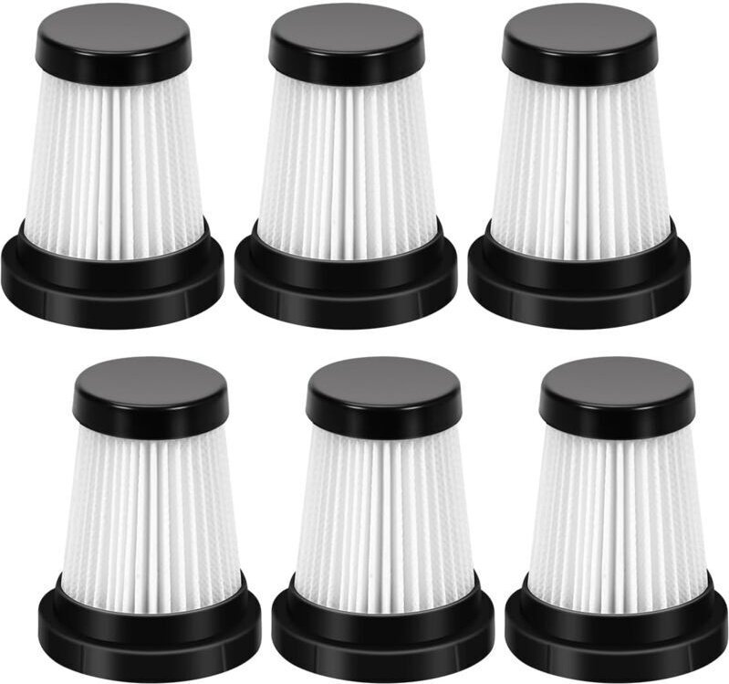 6-teiliges hocheffizientes Luftfilterzubehör für den kabellosen Staubsauger Moosoo K12 K12 pro k13, waschbarer Vakuumfil...
