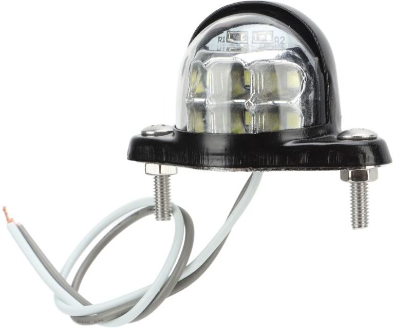 Universelle, hochhelle LED-Kennzeichenleuchte 6 SMD weiß für Lieferwagen und Anhänger.