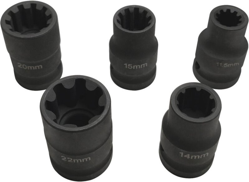 Volkswagen Audi Porsche Bremssättel VAG 7 Blume 10 Blume Spezial-Steckschlüsselsatz 5-teiliger Satz ZK-056