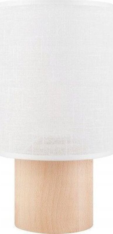 Lamkur Ari Tischlampe Weiß Holz 30 cm