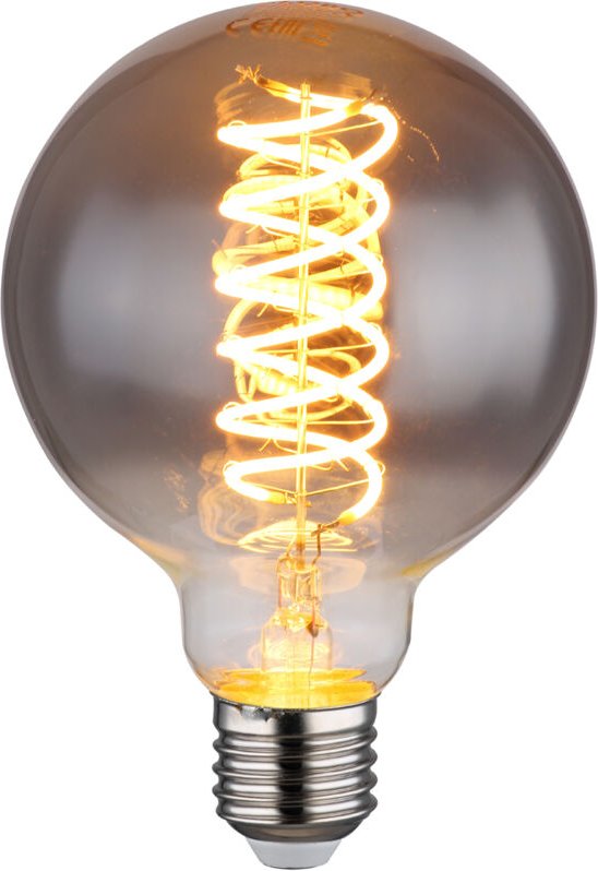 E27 Filament led - 8,5 Watt, 280 Lumen, 2000 Kelvin Ø9,5cm - extern dimmbar