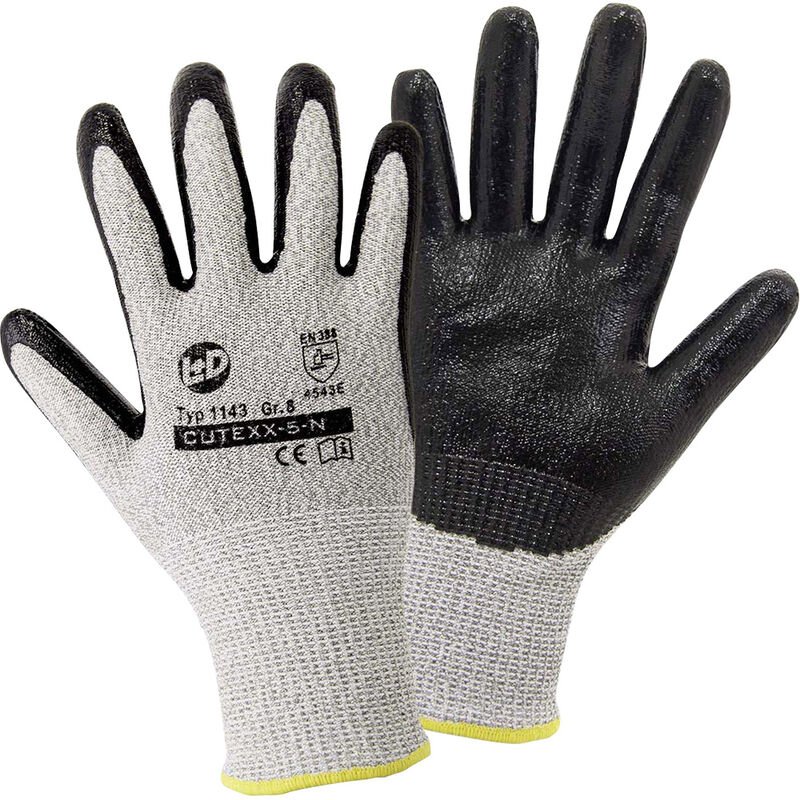 L+d - Leipold Doehle CUTEXX-5-N 1143-9 Schnittschutzhandschuh Größe (Handschuhe): 9 cat ii 1 Paar