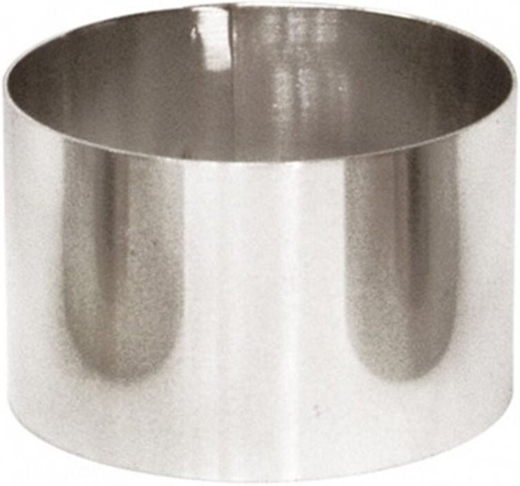 Runde Edelstahl-Beschichtungsform 8x4cm 3692 lifesyle