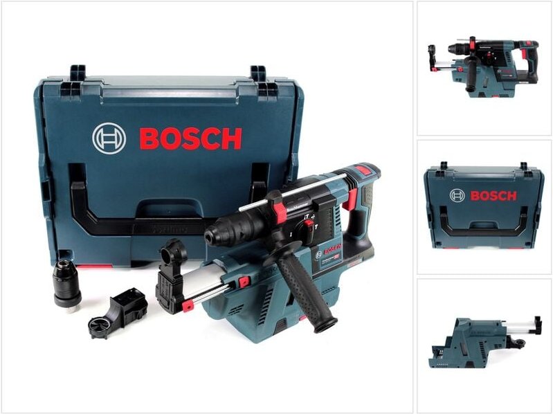 Thumbnail - Bosch GBH 18V-26 F Akku Bohrhammer 18V 2,6J SDS-Plus Solo in L-Boxx mit Staubabsaugung - ohne Akku, ohne Ladegerät