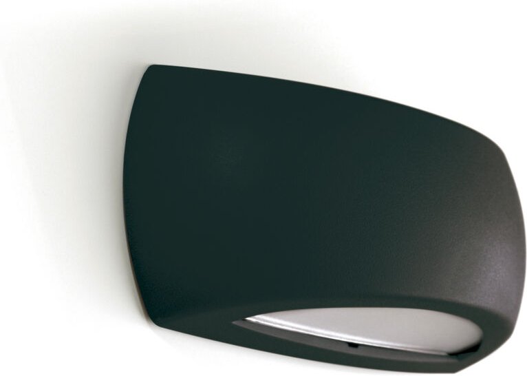 Wandleuchte Calm Ip66 E27 Led Glühfaden 6w 800lm 2700k Auf Und Ab Schwarz