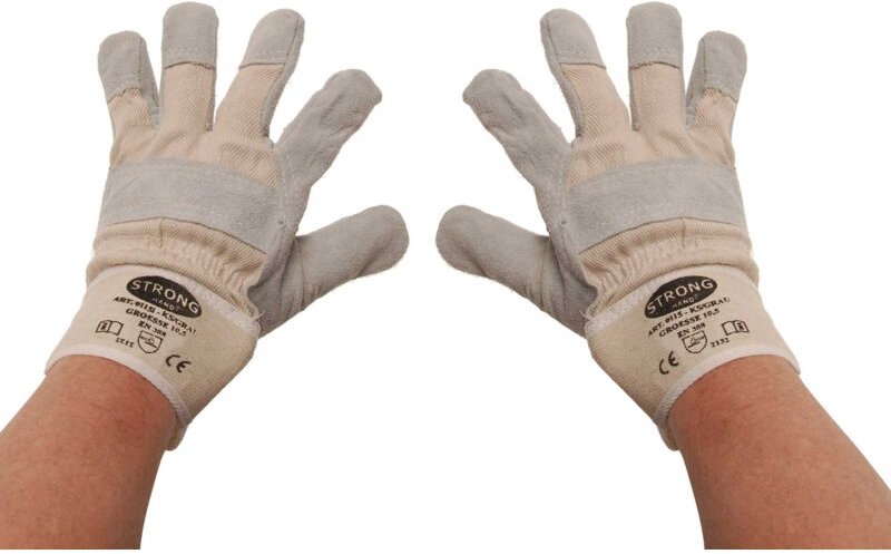 BGS Arbeitshandschuhe Leder gefüttert Größe 10,5 - 9957