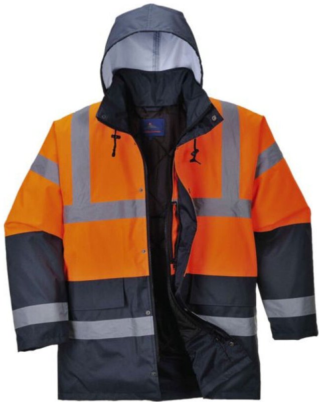 Bicolor Parka Traffic Farbe: Gelb Größe XXL - Portwest