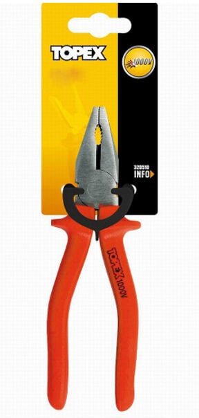 Efectoled - Profi Kombizange Elektrikerzange 160 mm/ 1000V Zange Kombinationszange