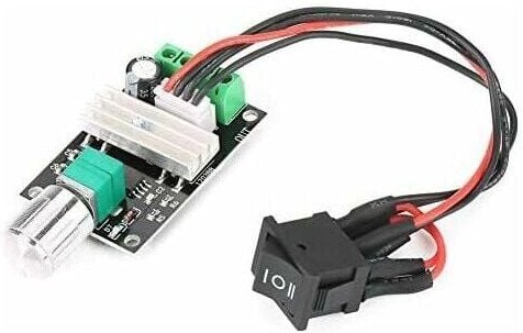 Thumbnail - 12-Volt-Motordrehzahlregler, Gleichstrommotorregler, dc 6 v 12 v 24 v 3 a PWM-Motordrehzahlregler Umkehrregler mit Schal...